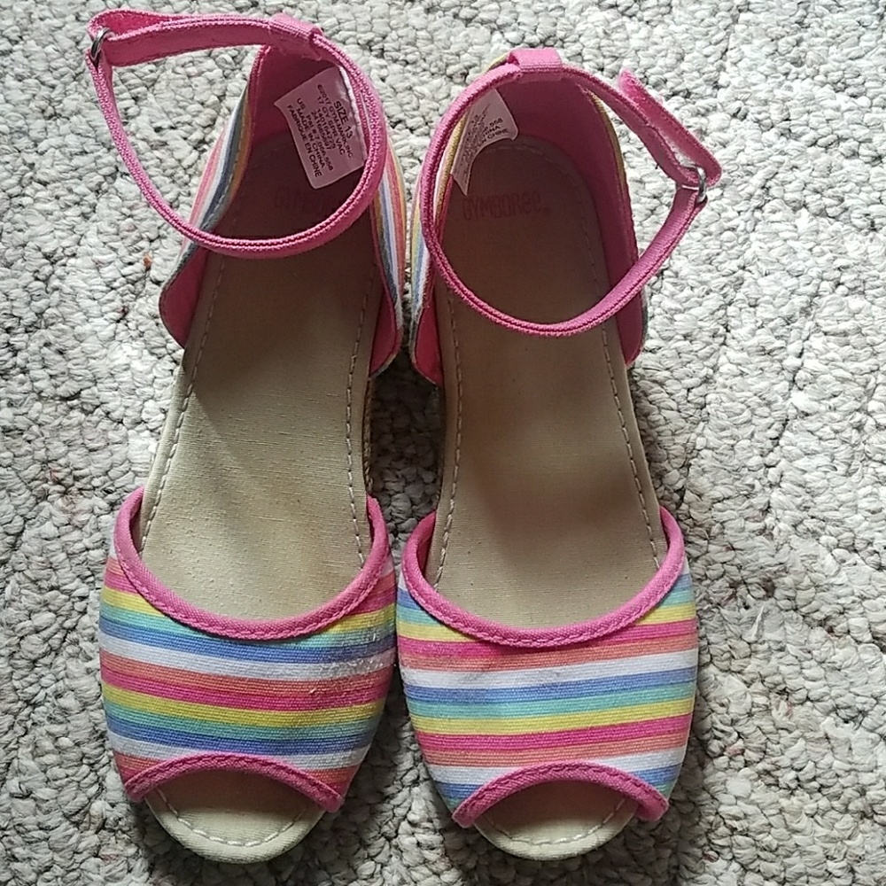 Colorful girls espadrilles